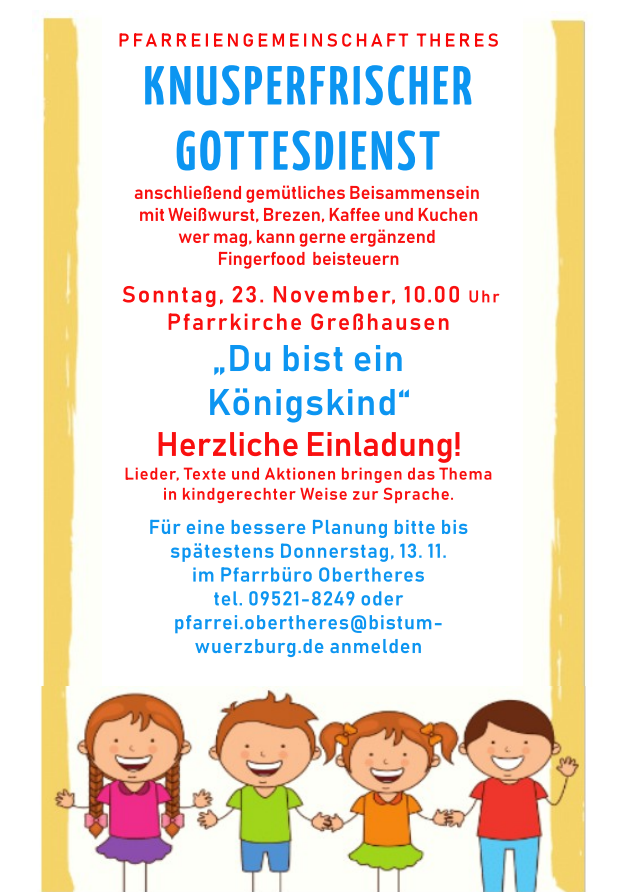 Knusperfrischer Gottesdienst Flyer 2025 11 23